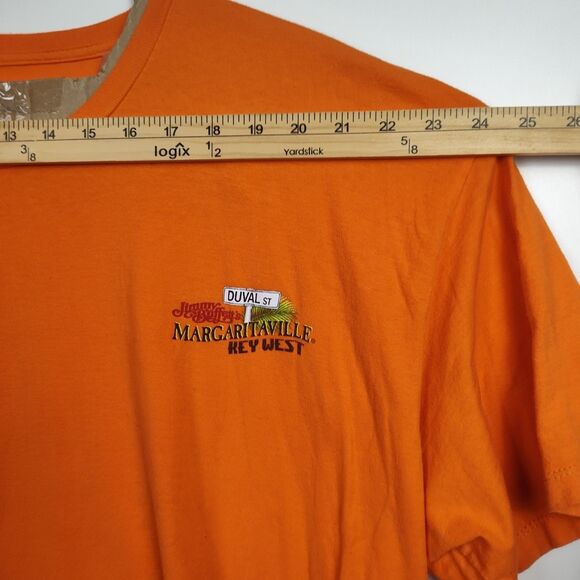 Jimmy Buffet's Margaritaville Key West T-Shirt Men's 3X Orange Graphic Print - Picture 5 of 9